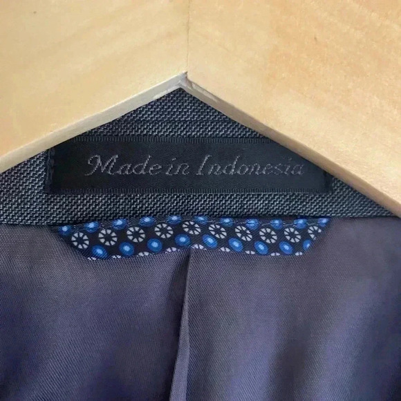 Lauren Ralph Lauren 48L Heather Gray Tweed Blazer Jacket Button Wool Blend Grey - Picture 13 of 14